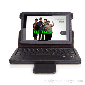 Bluetooth Keyboard with Stand Leather Case for Amazon Kindle Fire Hdx 7